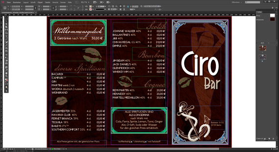 Carographic Carolyn Mielke Grafik Design Speisekarte Getrankekarte Gestaltung News Cottbus