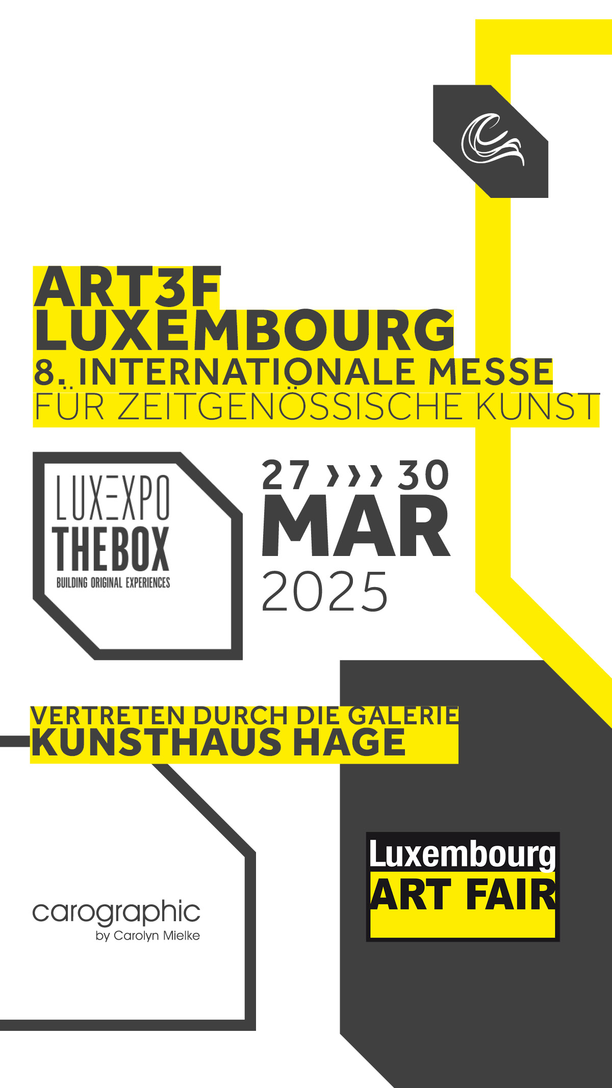 LUX Expo 2025, Kunsthaus Hage, Carolyn Mielke, Pop Art, zeitgenössische Kunst, Kunstmesse Luxemburg, Galerie-Kunst, moderne Kunst, Kunst in Deutschland, thebox.lu, kunsthaushage.de, Kunst Cottbus, Künstlerin aus Cottbus, Ausstellung Dresden 