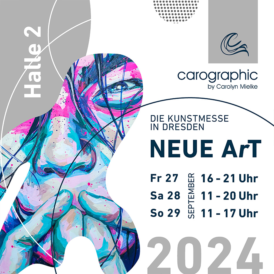 Kunstmesse Dresden, NEUE ArT 2024, zeitgenössische Malerei, Acryl-Porträts, expressive Kunst, carographic, Carolyn Mielke, Kunst kaufen, Kunstsammlung, zeitgenössische Kunst, Kunst in Dresden