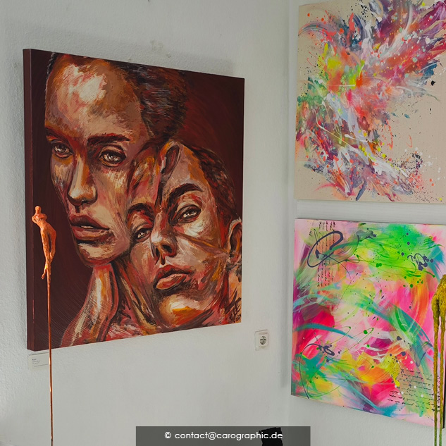 Kunstwerk aus der Ausstellung 'Pop Art 2025' von carographic im Kunsthaus Hage