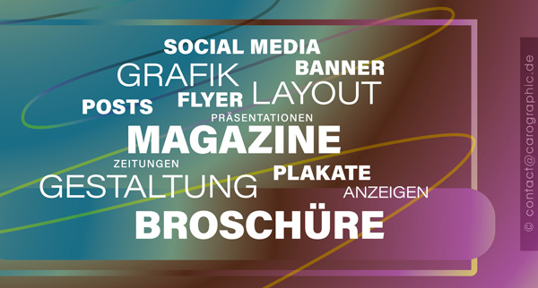 Grafikdesign Broschüre Flyer Plakat carographic Carolyn Mielke