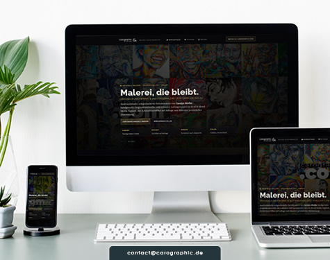 Digitale Markenpräsenz für zeitgenössische Malerei, Originalkunstwerke und Auftragsmalerei mit klarem künstlerischem Markenauftritt